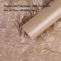 Pearlescent tissue paper for flower wrapping in milk tea brown color, 50x70cm, 20 sheets - 50*70cm (20 Sheets/Pack) / Pearlescent Milk Tea Brown