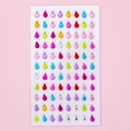Adesivi colorati in acrilico a goccia per decorazioni fai-da-te e artigianato - Goccia d'acqua Colorata