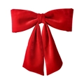 Large red velvet bow decoration with long tails for Christmas and New Year festive parties - Extra Large Red Bow (100cm)