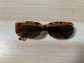 Occhiali da sole rettangolari retrò montatura tartarugata con lenti marrone scuro - Montatura Leopardata Lenti Te