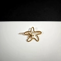 Elegante gouden haarklem met holle ster en minimalistisch geometrisch metaalontwerp - Gouden Zeester
