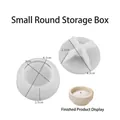 Silicone mold set for small round storage boxes and candles with size measurements - Small Round Candle Cup Mold (Base + Lid)