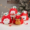 3D Christmas gift bags set featuring Santa, snowman, reindeer and bear characters - Set of 4 J37 J38 J39 J40 Bag