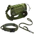 M (Aanbevolen 15-30KG) / Tactisch Groen 3-delige Set (Zwarte Gesp)