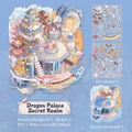 Dragon Palace Secret Realm scenery sticker set with PVC decals and white card backing - Dragon Palace (Mythical Orient)