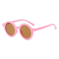 Occhiali da sole rotondi rosa opaco stile rétro per bambini dai 1 agli 8 anni - Bambini / Rosa Opaco