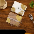 Frosted mooncake bag with gold lotus pattern and 10x13.5cm heat seal packaging - 10*13.5cm Gold Lotus Edge (100 Pcs/Pack)