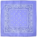 Bandana Paisley violet clair en 100% coton avec un design carré classique de l'Ouest - Bandana 54*54cm / Bandana 100% Coton 10# Violet Clair