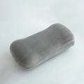 Ergonomic memory foam lumbar support pillow with dark grey velvet cover for office chair - Crystal Velvet-Grey (Standard-No Liner)