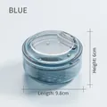 Caja magnética azul translúcida para retenedor de ortodoncia de 9,8 cm de diámetro - Azul