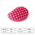 Pink silicone puzzle feeder ball for dog training and treat dispensing tumbler - Mango Style / Pink