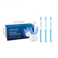 Teeth whitening kit with LED light accelerator, gel syringes and blue packaging box - Blue New Packaging