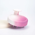 Spazzola massaggiante per cuoio capelluto con sfumatura bianco-rosa e impugnatura ergonomica - Spazzola Rotonda - Sfumatura Viola Uva