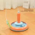 Interactive carrot-shaped electric cat toy with orange and blue design and green feathers - Electric Main Unit (19.5*28cm) / Orange Blue