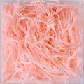 Pink shredded raffia paper filler for gift boxes, lightweight decorative tissue shreds - Shrimp Pink
