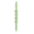 Light green muscle massage roller stick with 4 gear-shaped massage balls for leg relief - Green