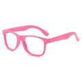 Lunettes roses pour enfants avec monture complète, rivets et plastique léger - Rose vif