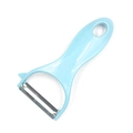 Pelapatate ad anello in plastica azzurra con lama in acciaio inox per la frutta - Acciaio Inossidabile - Blu
