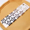 Lot de 10 barrettes étoiles dans les tons café avec finition mate pour filles - 4.2cm Émail café (10 pièces/carte)
