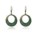 S3574 Round Hollow Earrings