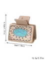 90225-Beige Blue Glitter Oval