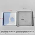 Square silicone coaster mold with 10.5cm dimensions for resin and plaster casting - Square J-264
