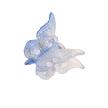 Mini butterfly hair claw clip with blue gradient finish made of clear acrylic - Lavender
