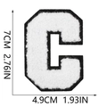 Letter C White