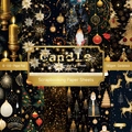 6-inch Christmas candle theme scrapbooking paper pad with 24 decorative holiday patterns - R2462 24 Sheets