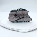 Pink hair claw clip with black polka dots and British retro pattern for women - Pink Black Polka Dot Hat Style