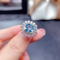 Sea Blue Ring (Adjustable)