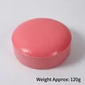 Pink round PU foam slow rebound bread toy 14.4cm diameter 120g weight stress relief - Large Round Pink Bread
