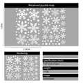 White snowflake static window stickers set of 2 sheets measuring 20x30cm for Xmas decoration - White Snowflakes Set G (20*30cm*2 Sheets)