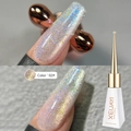 XEIJAYI Cat Eye Gel Polish 02# in nude glitter finish, professional UV/LED 10ml soak off gel - Summer Ice Cat Eye 02