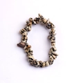 Handmade beaded bracelet crafted with natural spotted dalmatian jasper stones - Spotted Stone