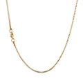 Minimalist titanium steel gold box chain necklace with lobster clasp for men and women - Box Chain / 45cm / Gold (KN12956-Z)