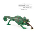 Realistisches grünes Chamäleon-Spielzeugmodell mit Zunge zum Insektenfangen, 13 cm groß - Grünes Raubchamäleon-Modell (ZQ1497)