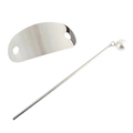 Classic silver metal hair clip set with white pearl hairpin for women elegant hair accessories - Pearl Hair Pin (2-Piece Set) / Silver
