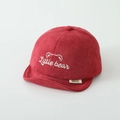 Cute dark red baby baseball cap with soft brim and Little Bear embroidery detail - little / Burgundy