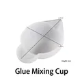 Taza medidora de silicona con boquilla para resina DIY, mide 6.3x4.3x2cm - Taza mezcladora de pegamento n.º 1