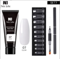 Professional Nee Jolie nail extension gel kit set 7 with clear gel and tool set - 3-Piece Set 07-Clear
