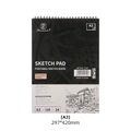 A3 Sketch Pad with 24 sheets of 160g heavy wood pulp paper and spiral binding - Sketch Pad A3
