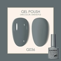 GAIRRIY grey-blue gel nail polish G036 in glossy and matte finishes 7.5ml bottle - Gray Blue (036)