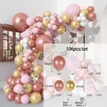 106pcs rose gold and pink balloon arch kit with latex balloons for party decoration - Rose Gold Set 02