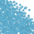 Blue snowflake and round confetti pieces for Christmas and festive party table decoration - Blue Snowflake + Blue Round