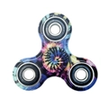 Three-arm fidget spinner featuring a vibrant colorful tie-dye pattern with 608ZZ steel bearings - Full Black Tie-Dye 4-Bearing Model