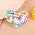 Sweet heart-shaped hair clip with colorful sequins in candy tones for children - Colorful Rose Hair Clip
