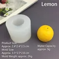 Detailed 3D lemon silicone mold showing 2.4cm fruit size and realistic skin texture - Lemon Mold