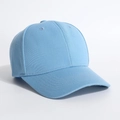 Classic light blue twill cotton baseball cap with curved brim and minimalist design - One Size / Light Blue