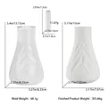 Detailed dimensions of leaf pattern silicone mold for DIY flower vase and gypsum crafts - Leaf Vase Silicone Mold + Wreath Accessory